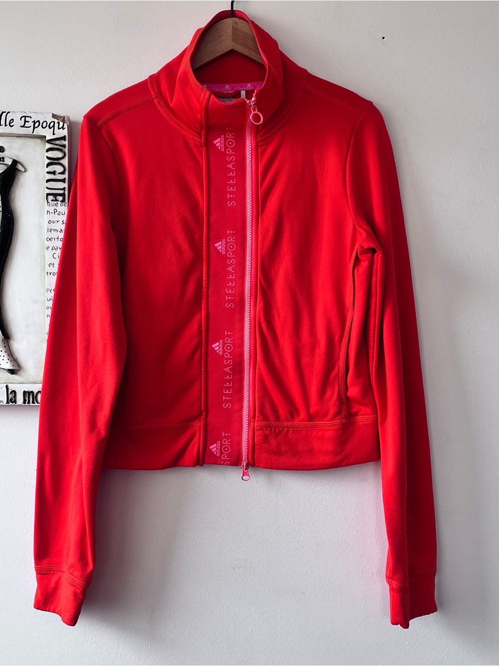 Adidas Stella Sport 2015 Orange Track Jacket Sporty Chic Size L
